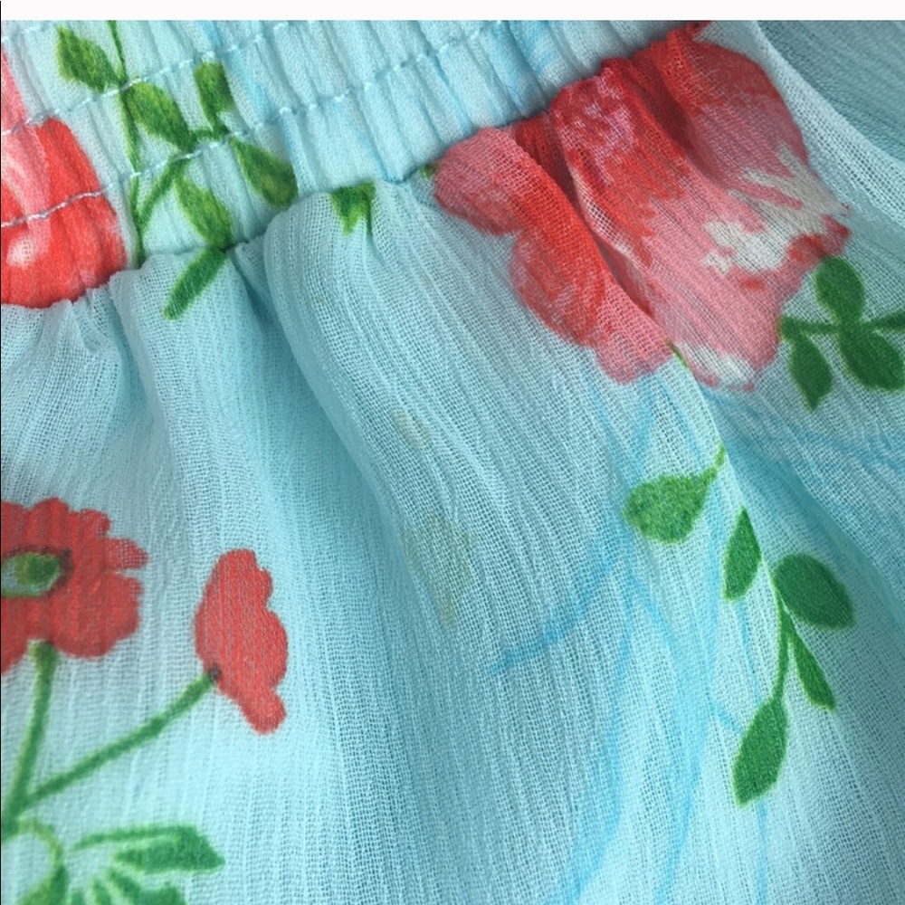 🛑Abercrombie & Fitch Blue Ruffled Mini Skirt M - Picture 8 of 8